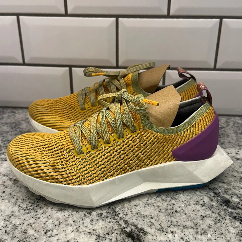 Allbirds Women 5.5 Tree Flyers Thrive Yellow Running Sneakers SwiftFoam Athletic